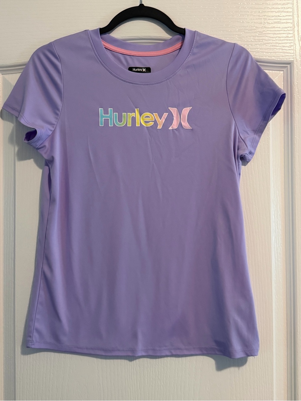 Hurley Girls Lavender Logo Performance Tee